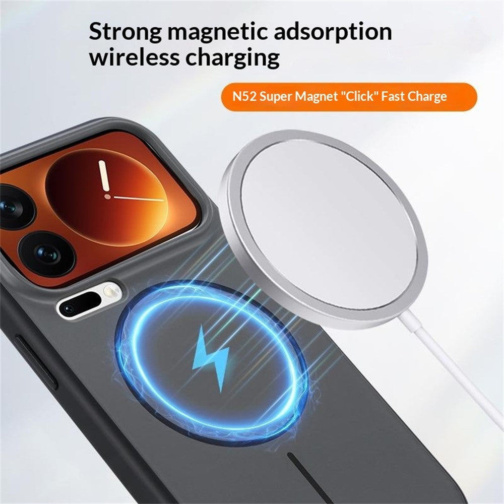 For Xiaomi 17 Pro Max Magnetic Case Skin Feel PC TPU 2 in 1 Shockproof Phone Cover