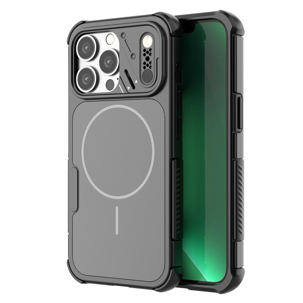 For iPhone 13 Pro Case Shockproof Airbag PC+TPU Phone Cover Compatible with MagSafe