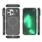 For iPhone 13 Pro Case Shockproof Airbag PC+TPU Phone Cover Compatible with MagSafe
