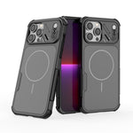 For iPhone 13 Pro Max Case Shockproof Airbag PC+TPU Phone Cover Compatible with MagSafe