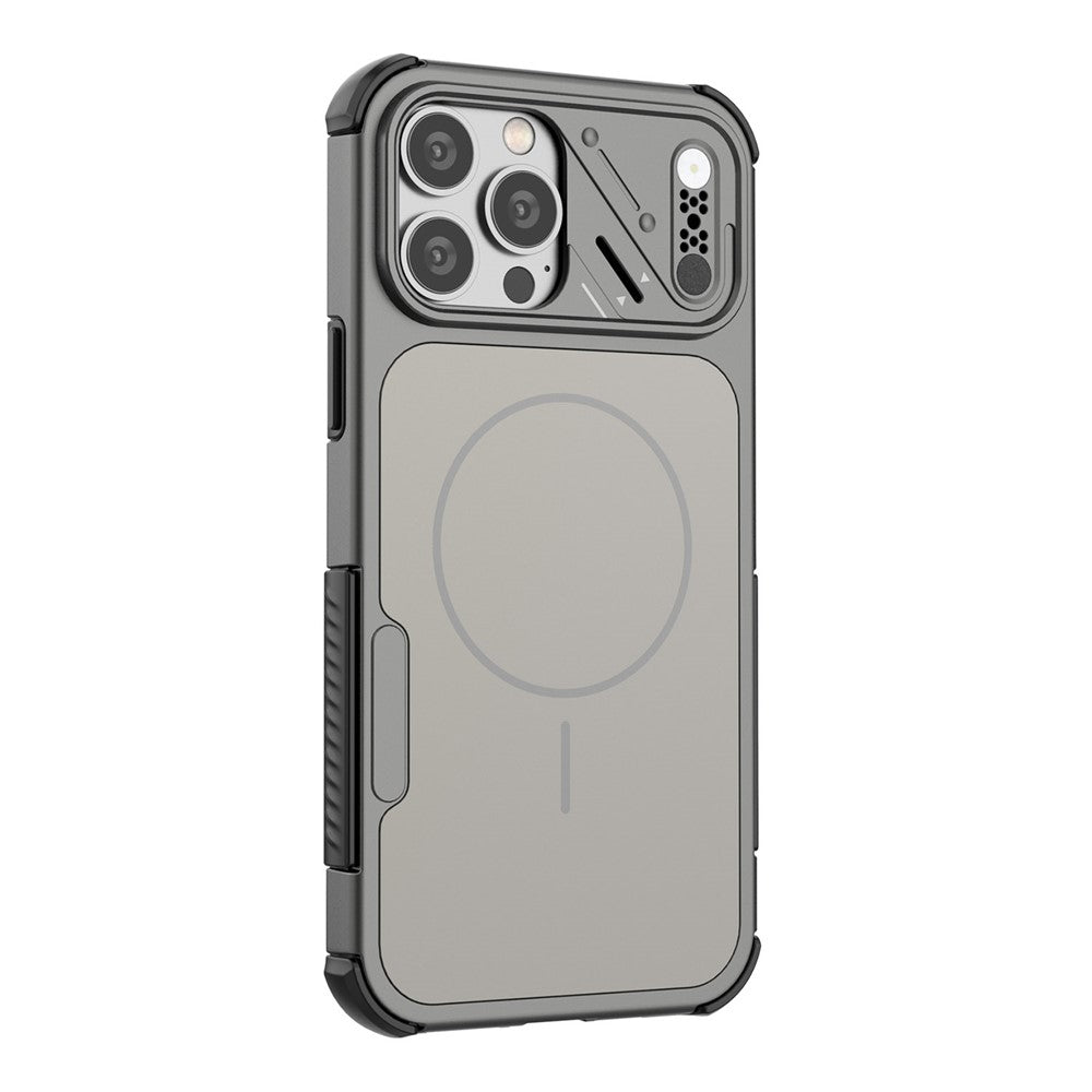 For iPhone 13 Pro Max Case Shockproof Airbag PC+TPU Phone Cover Compatible with MagSafe
