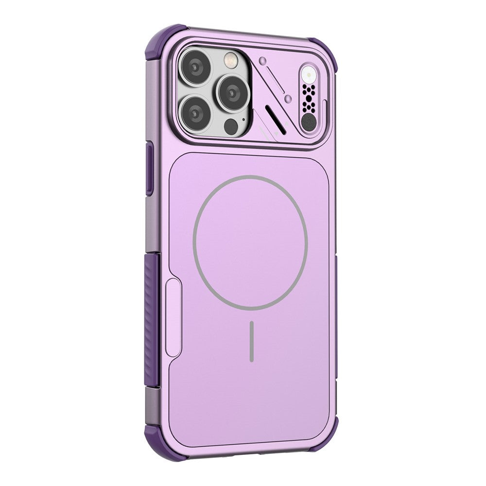 For iPhone 13 Pro Max Case Shockproof Airbag PC+TPU Phone Cover Compatible with MagSafe
