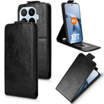 For Xiaomi 17T Stand Case Magnetic Clasp Vertical Flip Leather Phone Cover with Card Holder