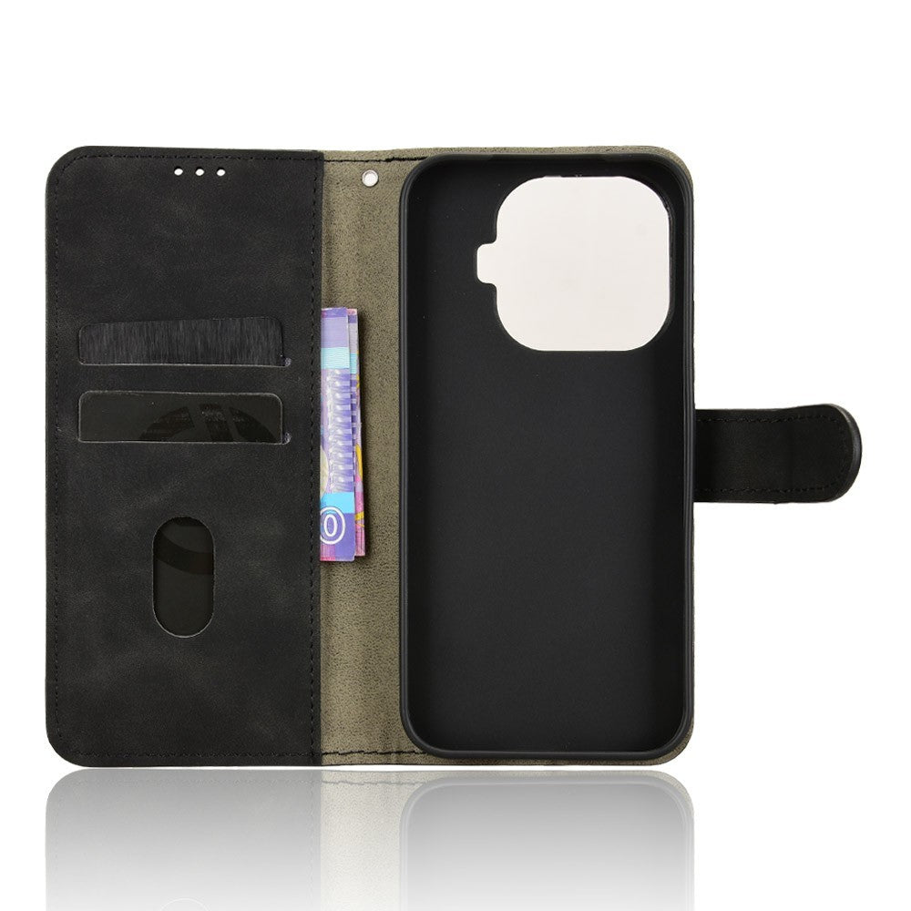 For Xiaomi 17T Leather Case Skin Feel Anti Drop Wallet Stand Flip Phone Cover