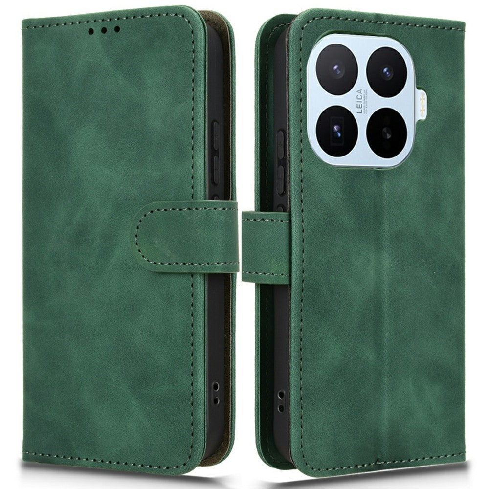 For Xiaomi 17T Leather Case Skin Feel Anti Drop Wallet Stand Flip Phone Cover