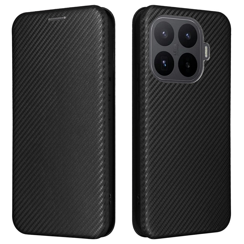 For Xiaomi 17T Case Carbon Fiber Texture Drop-Proof PU Leather Phone Cover