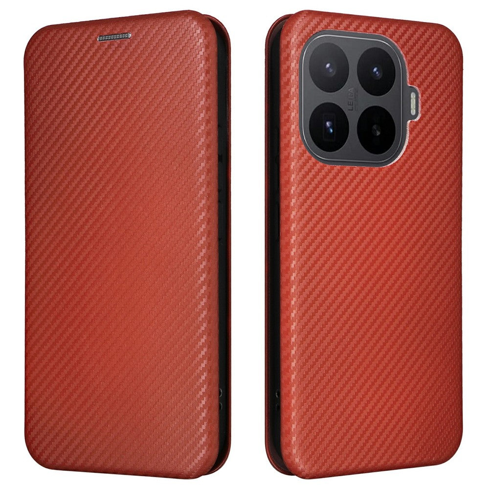For Xiaomi 17T Case Carbon Fiber Texture Drop-Proof PU Leather Phone Cover