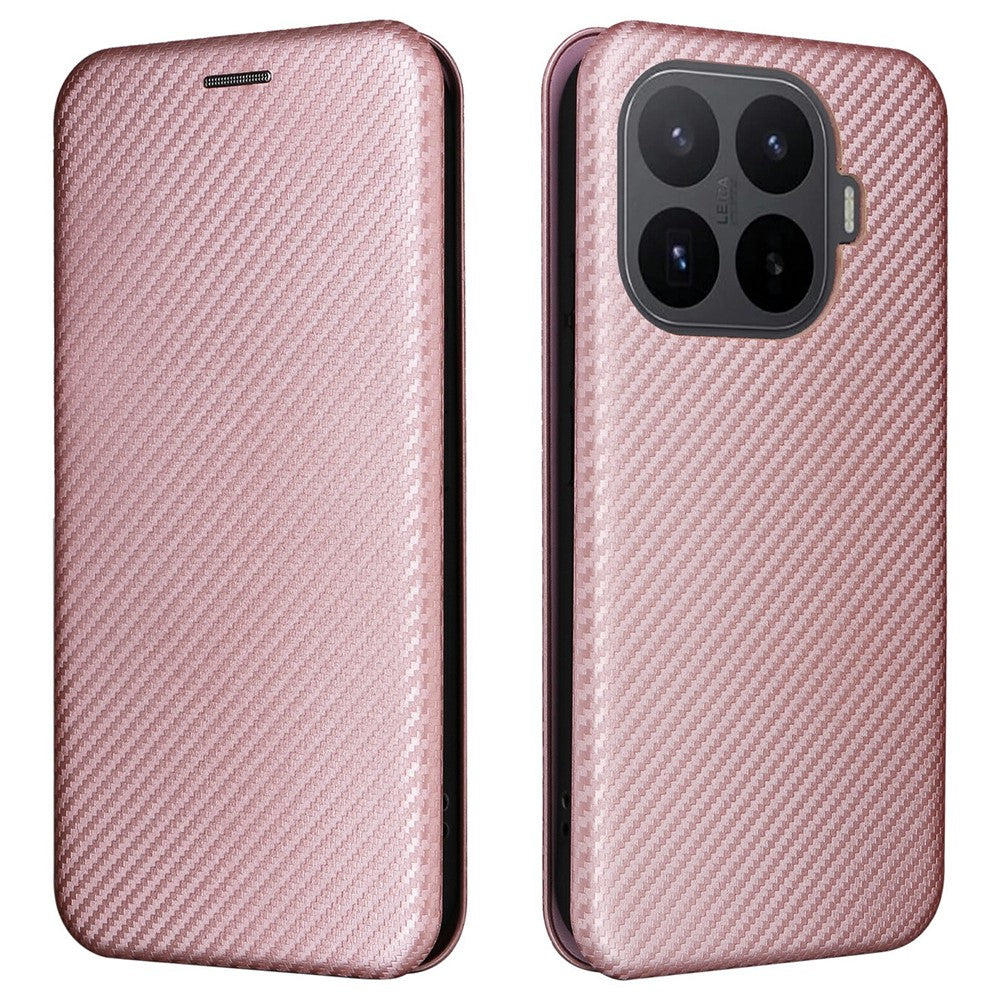 For Xiaomi 17T Case Carbon Fiber Texture Drop-Proof PU Leather Phone Cover