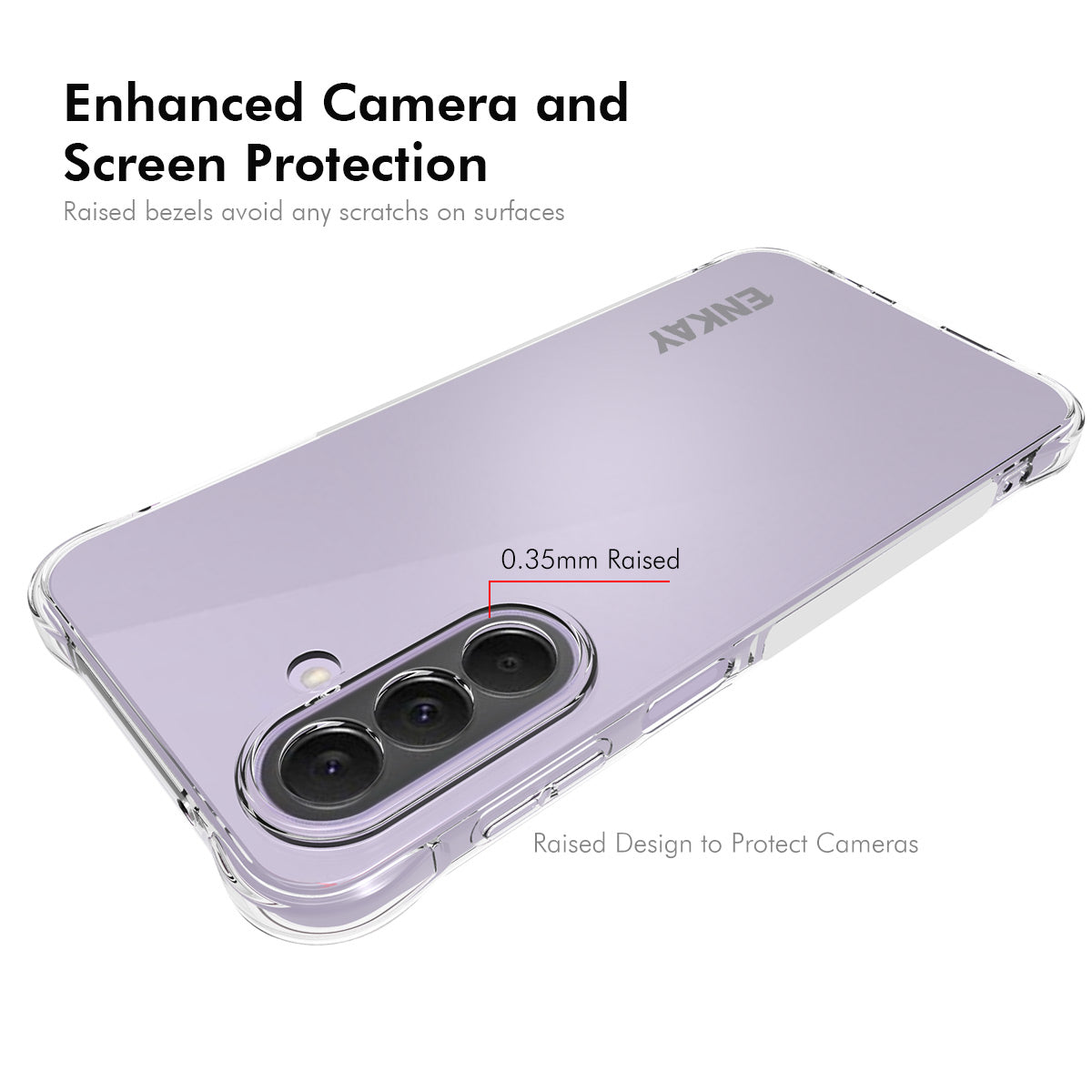 HAT PRINCE for Samsung Galaxy A27 5G ENKAY  Clear Phone Case Shockproof Anti-slip TPU Cover