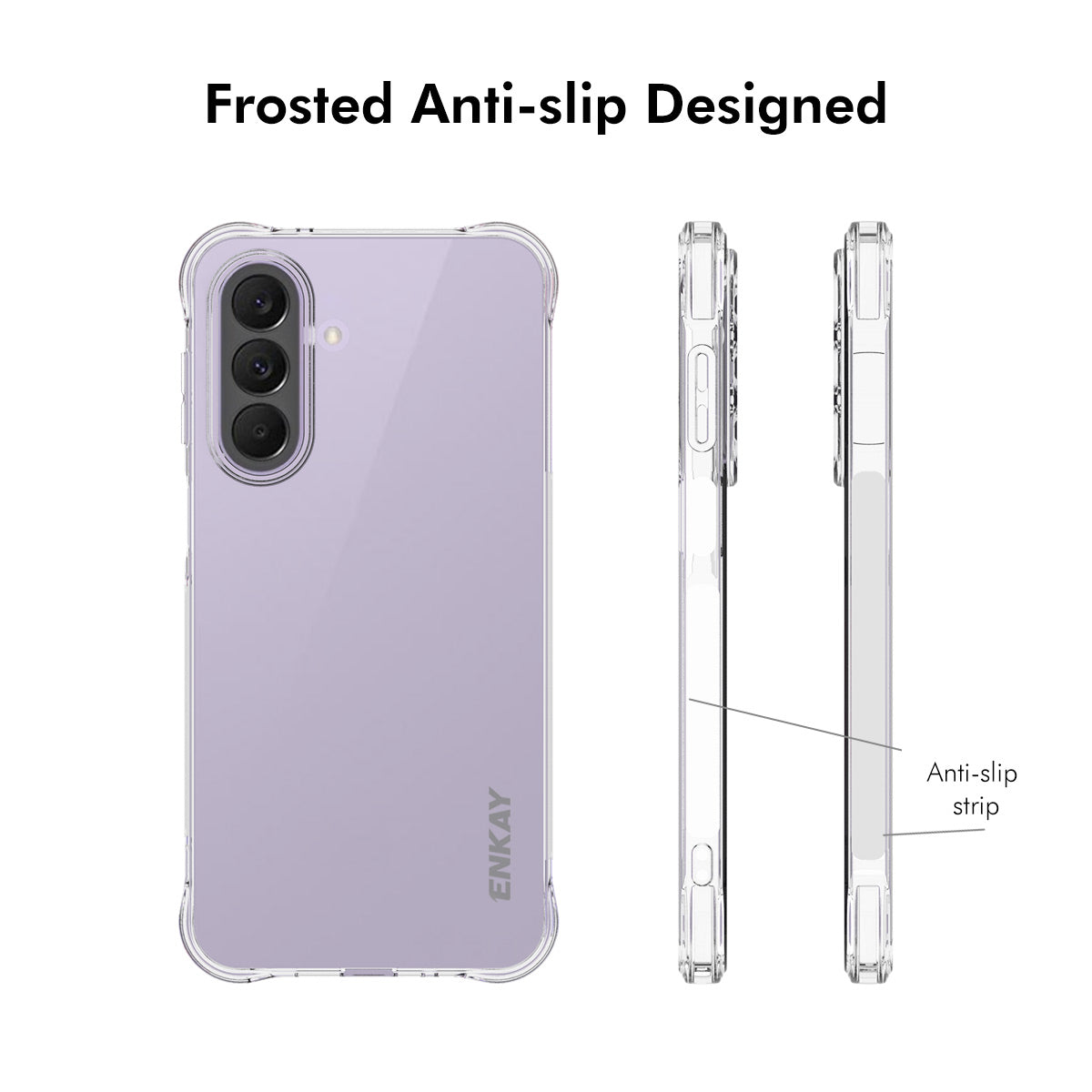 HAT PRINCE for Samsung Galaxy A27 5G ENKAY  Clear Phone Case Shockproof Anti-slip TPU Cover