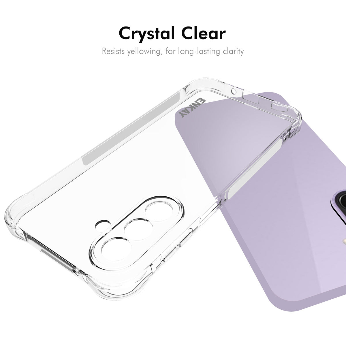 HAT PRINCE for Samsung Galaxy A27 5G ENKAY  Clear Phone Case Shockproof Anti-slip TPU Cover