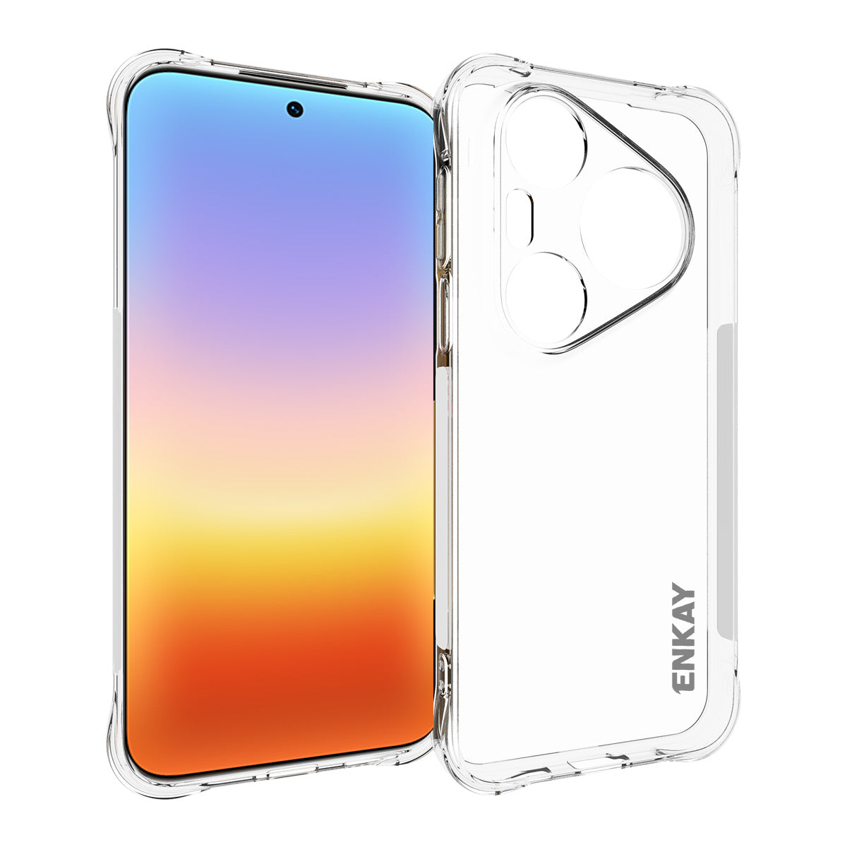 HAT PRINCE för Huawei Pura 90 Pro Max ENKAY Genomskinligt mobilskal Stötsäkert Halkfritt TPU-Skal