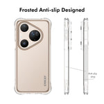 HAT PRINCE för Huawei Pura 90 Pro Max ENKAY Genomskinligt mobilskal Stötsäkert Halkfritt TPU-Skal