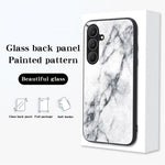 Til Samsung Galaxy S26 FE telefoncover Marmormønster Hærdet glas + PC + TPU beskyttende telefoncover