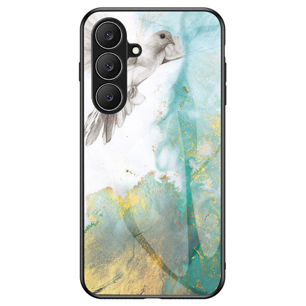 Til Samsung Galaxy S26 FE telefoncover Marmormønster Hærdet glas + PC + TPU beskyttende telefoncover