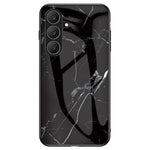 Til Samsung Galaxy S26 FE telefoncover Marmormønster Hærdet glas + PC + TPU beskyttende telefoncover