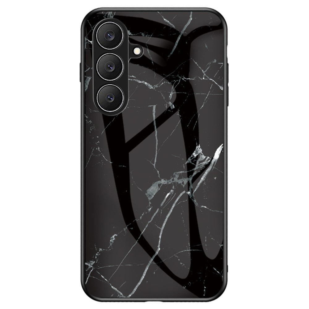 Til Samsung Galaxy S26 FE telefoncover Marmormønster Hærdet glas + PC + TPU beskyttende telefoncover