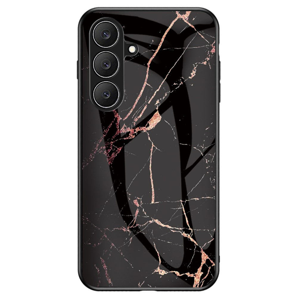 Til Samsung Galaxy S26 FE telefoncover Marmormønster Hærdet glas + PC + TPU beskyttende telefoncover