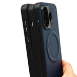 OnePlus 15T 5G Magnetiskt Skal Litchi Texture PU Läderbelagd PC + TPU Skyddande mobilskal