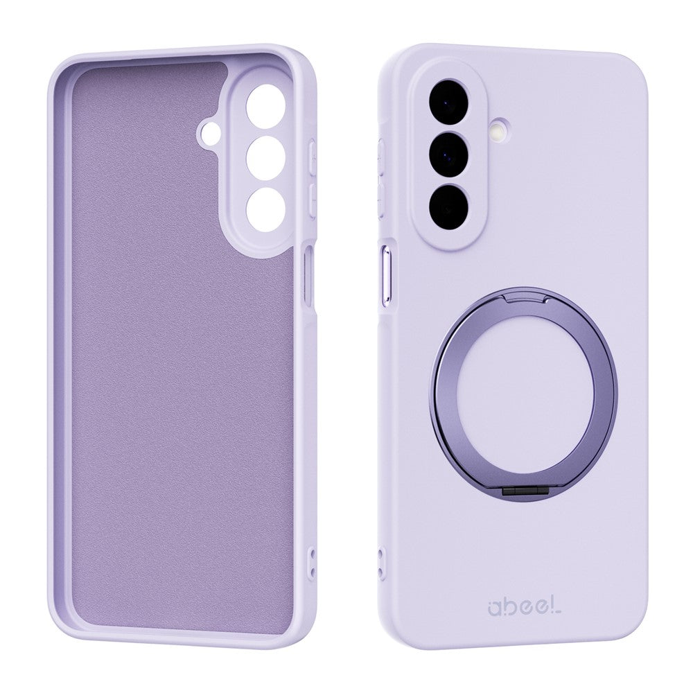 ABEEL For Samsung Galaxy A27 5G Magnetic Case Kickstand Skin Touch Liquid Silicone Phone Cover