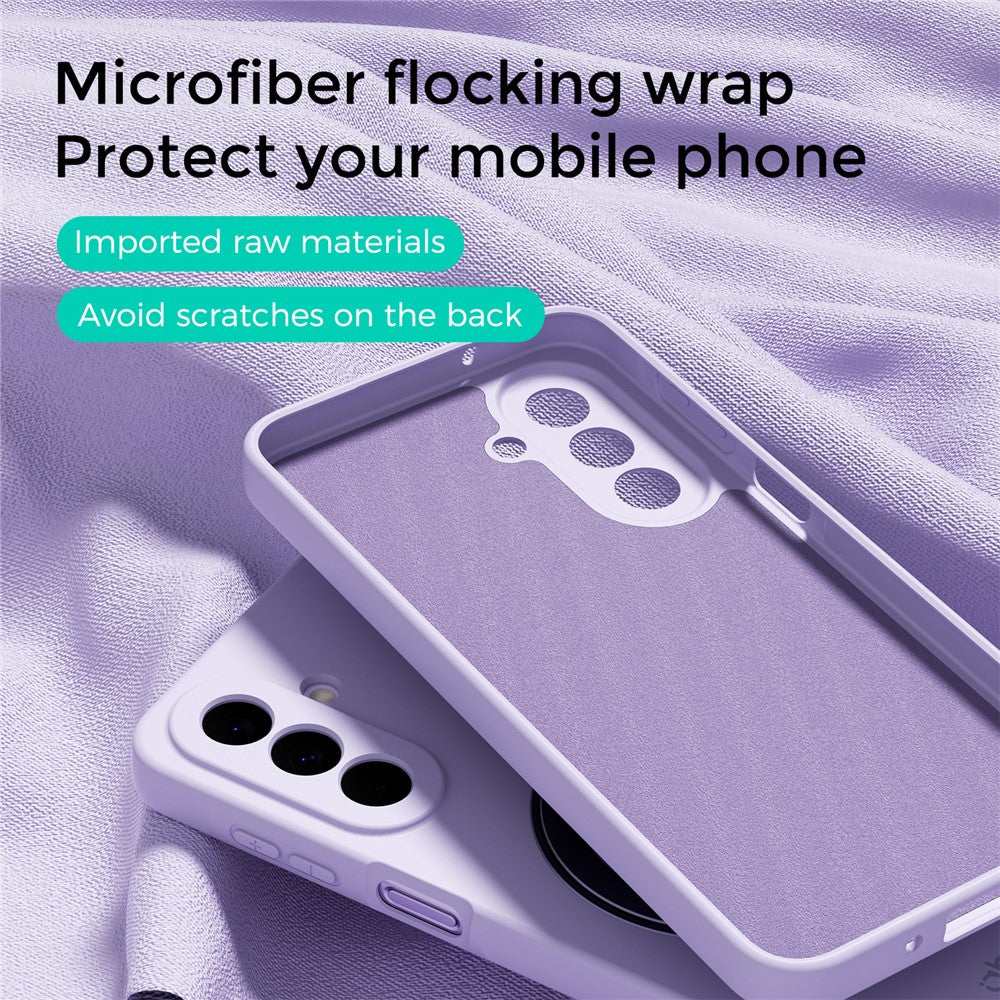 ABEEL For Samsung Galaxy A27 5G Magnetic Case Kickstand Skin Touch Liquid Silicone Phone Cover