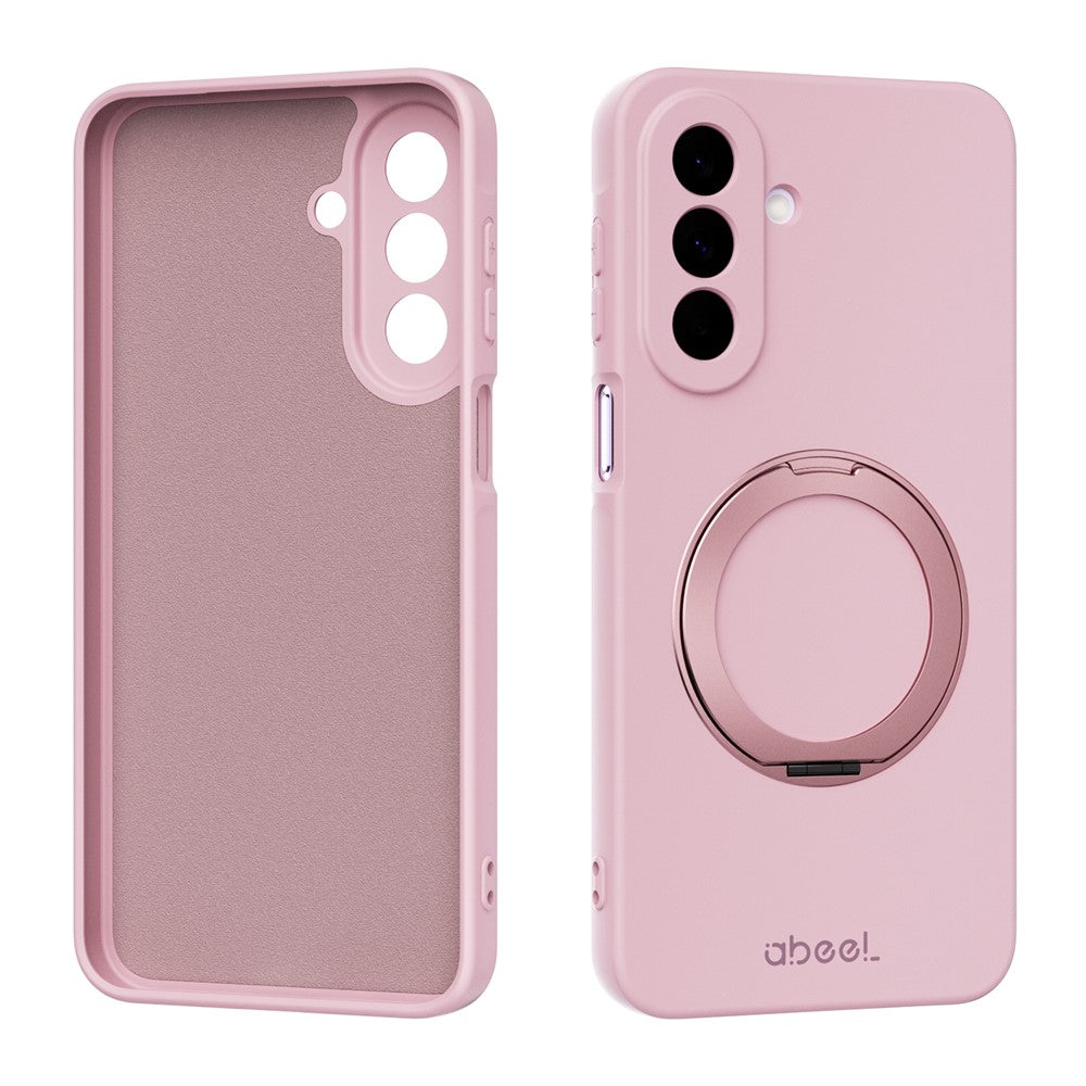ABEEL For Samsung Galaxy A27 5G Magnetic Case Kickstand Skin Touch Liquid Silicone Phone Cover