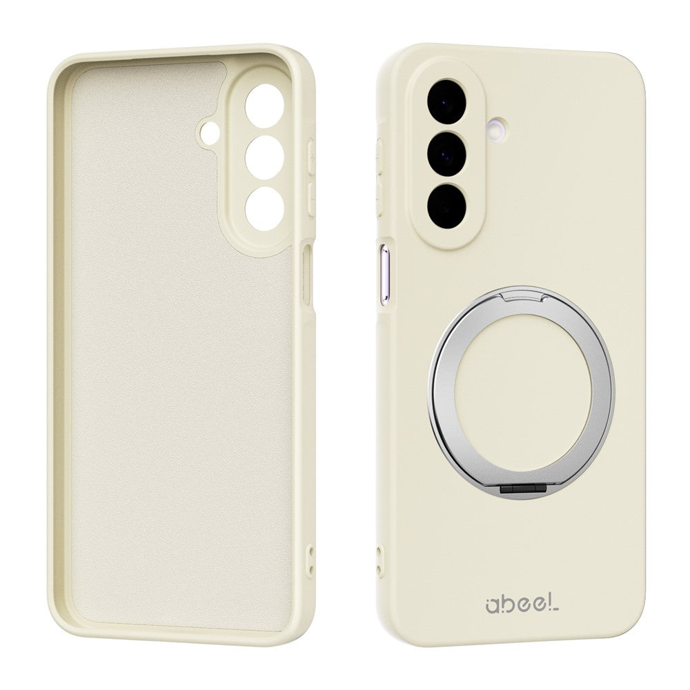ABEEL For Samsung Galaxy A27 5G Magnetic Case Kickstand Skin Touch Liquid Silicone Phone Cover