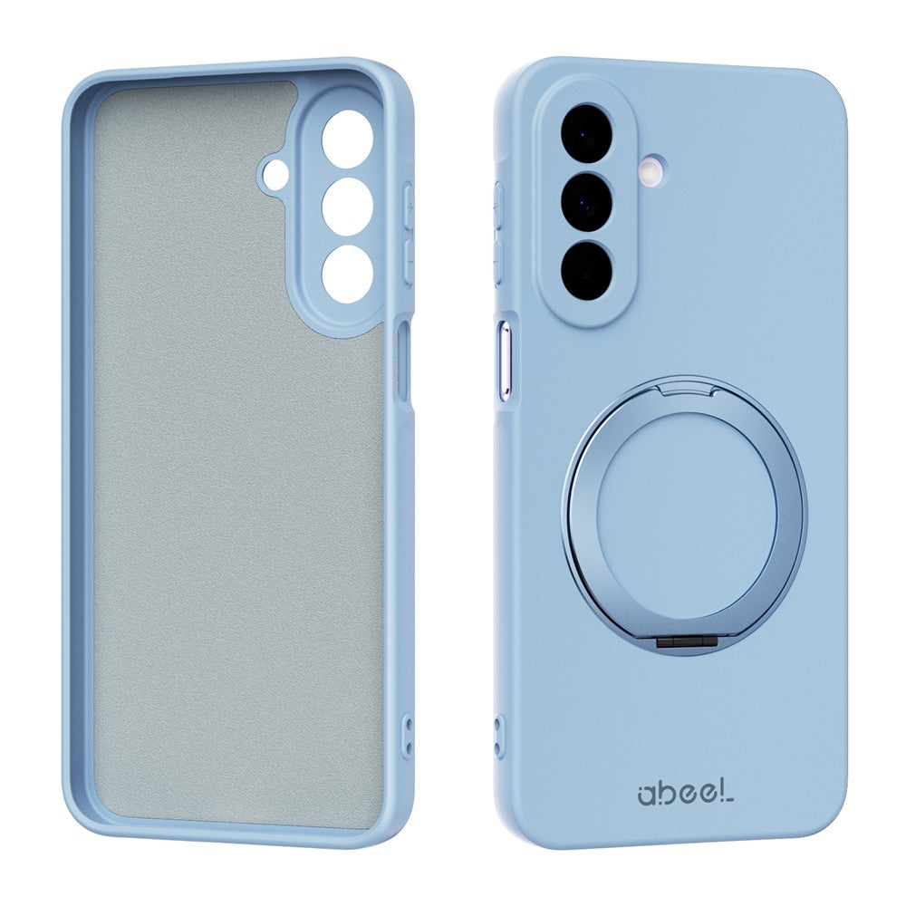 ABEEL For Samsung Galaxy A27 5G Magnetic Case Kickstand Skin Touch Liquid Silicone Phone Cover