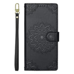 For Oppo Reno15 F 5G Case Embossed Totem Leather Flip Wallet Phone Cover with Wrist Strap