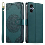 For Samsung Galaxy A08 5G / A08 4G / A07 5G / A06 5G / A06 4G Case Embossed Totem Leather Flip Wallet Phone Cover with Wrist Strap
