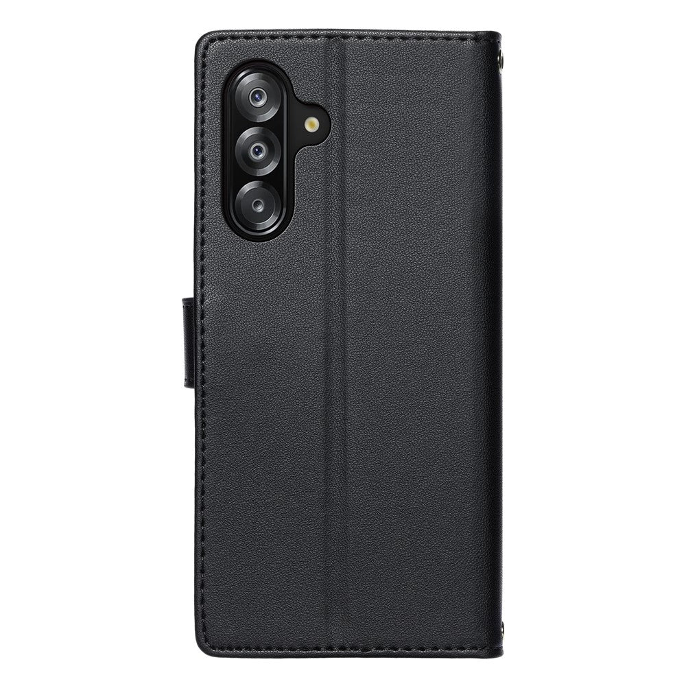 Samsung Galaxy A18 5G / A18 4G / A17 5G / A17 4G / A26 5G / A16 5G / A16 4G-cover i præget totemlæder, pung med håndledsrem
