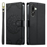 For Samsung Galaxy A27 5G Case Embossed Totem Leather Flip Wallet Phone Cover with Wrist Strap