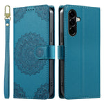 Til Samsung Galaxy A57 5G Etui Præget Totem Læder Flip Tegnebog Telefoncover med Håndrem