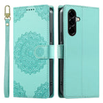 Til Samsung Galaxy A57 5G Etui Præget Totem Læder Flip Tegnebog Telefoncover med Håndrem