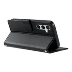 For Samsung Galaxy S24 FE Case Embossed Totem Leather Flip Wallet Phone Cover with Wrist Strap