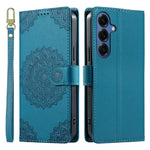 For Samsung Galaxy S26+ Case Embossed Totem Leather Flip Wallet Phone Cover with Wrist Strap