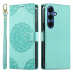 For Samsung Galaxy S26+ Case Embossed Totem Leather Flip Wallet Phone Cover with Wrist Strap