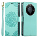 For Honor X70 5G  /  X9d 5G  /  Magic8 Lite 5G Case Embossed Totem Leather Flip Wallet Phone Cover with Wrist Strap