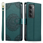 For Xiaomi Redmi 15 4G (EU) (171mm)  /  15 5G (EU) (171mm) Case Embossed Totem Leather Flip Wallet Phone Cover with Wrist Strap