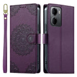 Xiaomi Redmi 15a 5G / R70 5G / R70m 5G-cover, præget totemlæder med flip-etui og håndledsrem