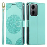 Xiaomi Redmi 15a 5G / R70 5G / R70m 5G-cover, præget totemlæder med flip-etui og håndledsrem