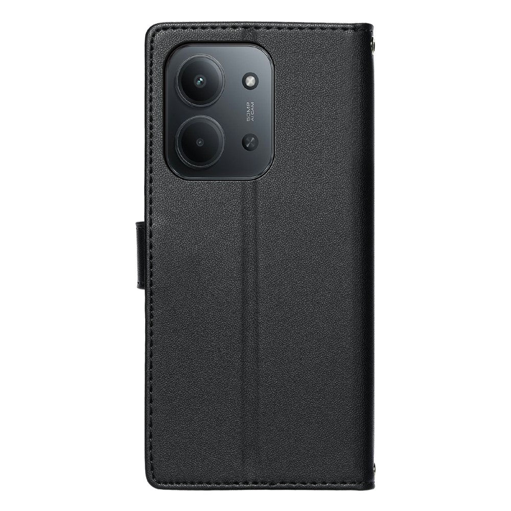 Xiaomi Redmi 15C 4G (Global) (171 mm) / 15C 5G (Global) (171 mm) / Poco C85 4G (171 mm) fodral Präglat totemläderfodral med flip-fodral och handledsrem