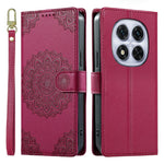 For Xiaomi Redmi Note 14 Pro 5G  /  Note 14 Pro+ 5G  /  Poco X7 5G Case Embossed Totem Leather Flip Wallet Phone Cover with Wrist Strap