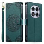 For Xiaomi Redmi Note 14 Pro 4G Case Embossed Totem Leather Flip Wallet Phone Cover with Wrist Strap
