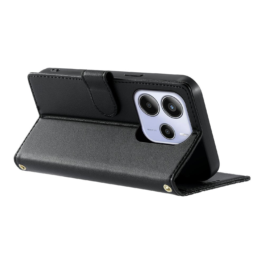For Xiaomi Redmi Note 14 5G Case Embossed Totem Leather Flip Wallet Phone Cover with Wrist Strap