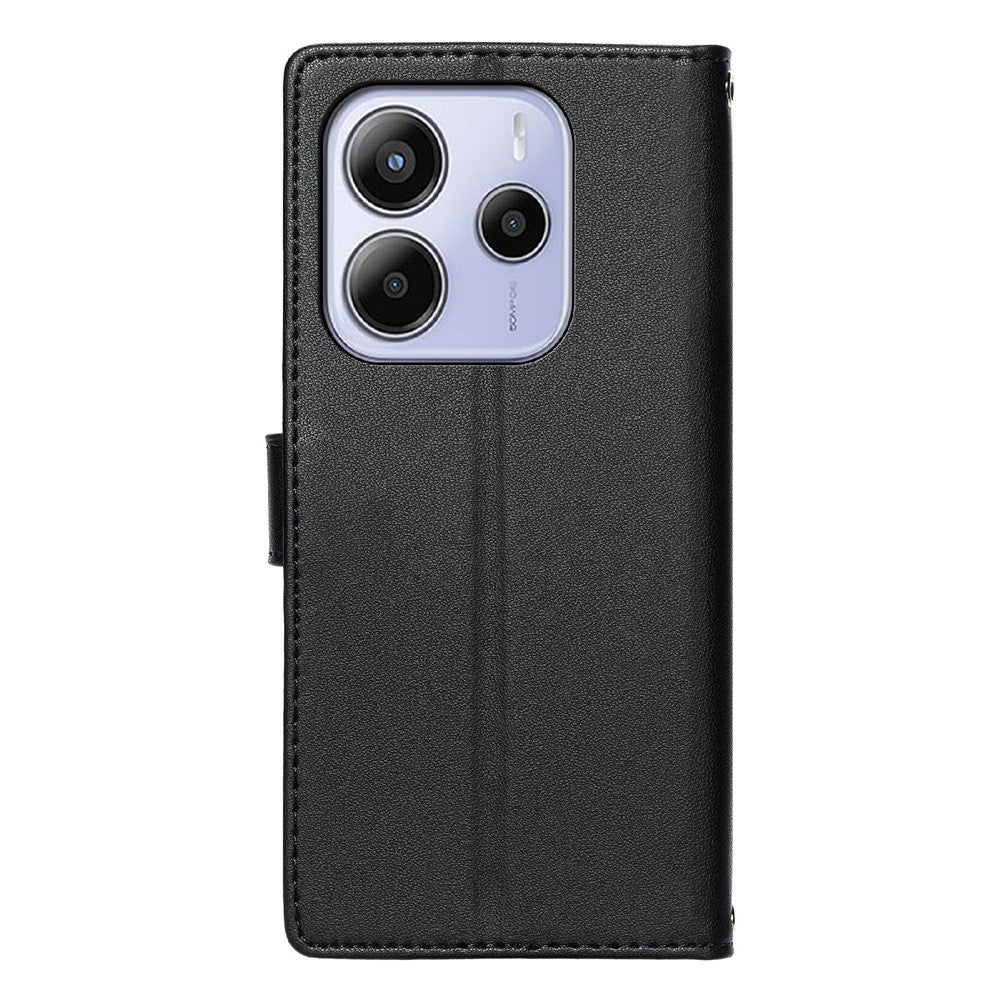 For Xiaomi Redmi Note 14 5G Case Embossed Totem Leather Flip Wallet Phone Cover with Wrist Strap