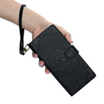 For Xiaomi Redmi Note 15 4G (Global)  /  15 5G (Global)  /  Poco M8 5G Case Embossed Totem Leather Flip Wallet Phone Cover with Wrist Strap