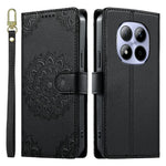 For Xiaomi Redmi Note 15 Pro 5G (Global) Case Embossed Totem Leather Flip Wallet Phone Cover with Wrist Strap