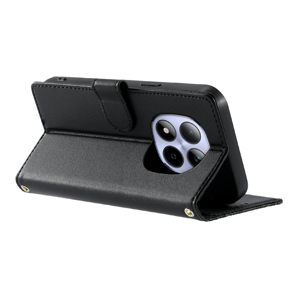 For Xiaomi Redmi Note 15 Pro 5G (Global) Case Embossed Totem Leather Flip Wallet Phone Cover with Wrist Strap