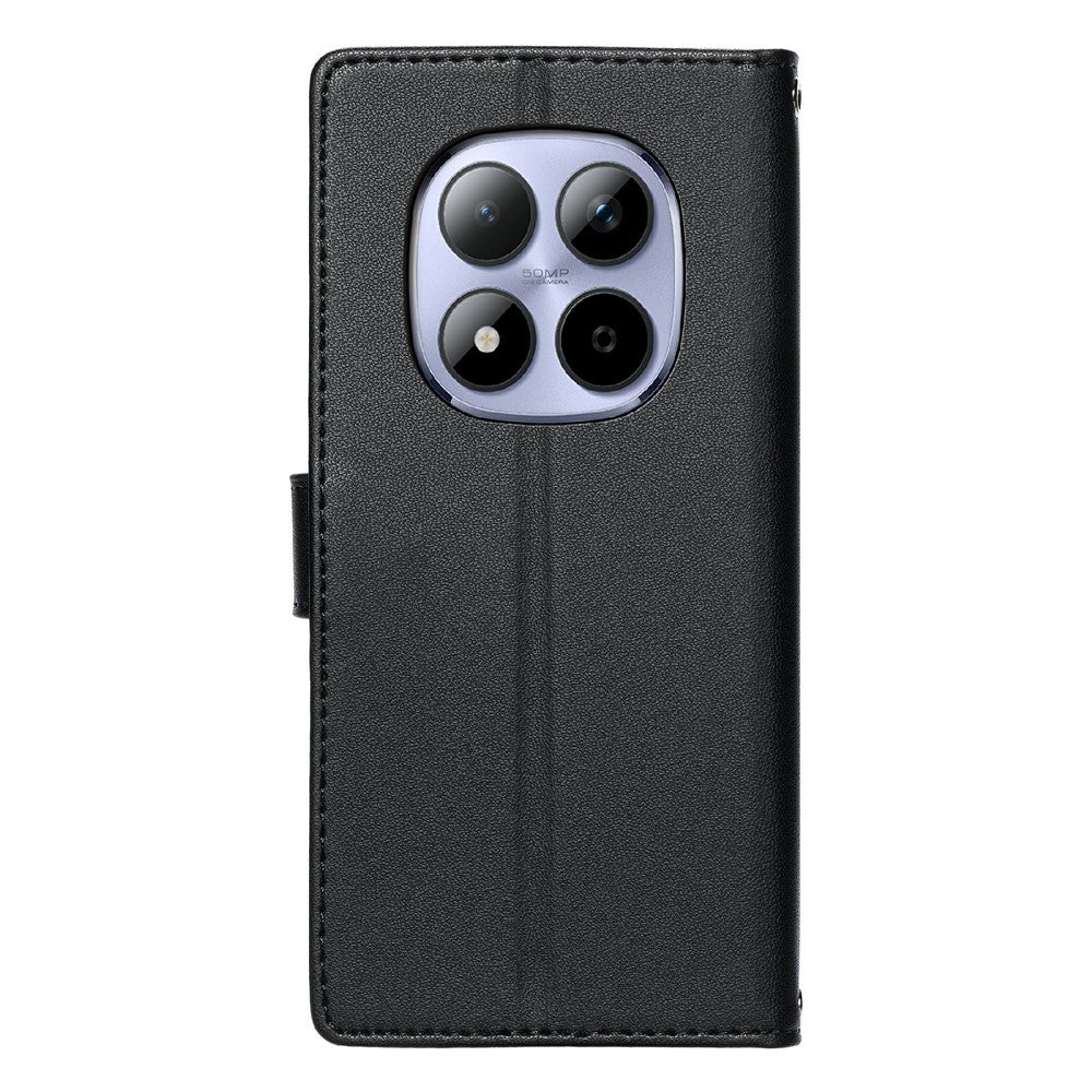 For Xiaomi Redmi Note 15 Pro 5G (Global) Case Embossed Totem Leather Flip Wallet Phone Cover with Wrist Strap